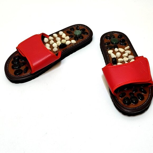 BYRIVER River Stone & Spa Massage Slipper Adjustable Unisex Size US 6/7 EUR 39 - Picture 1 of 8